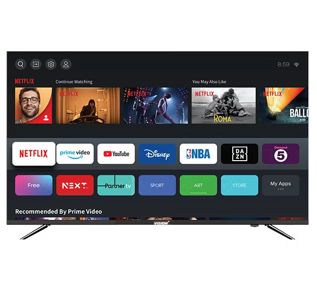 Vision Plus VP8855KV 55 Inch 4K Frameless Vidaa OS Smart TV