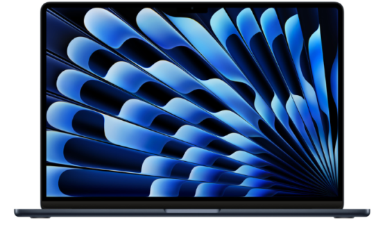 Apple MQKX3 MacBook Air 15 Inch 2023 M2 512GB Midnight