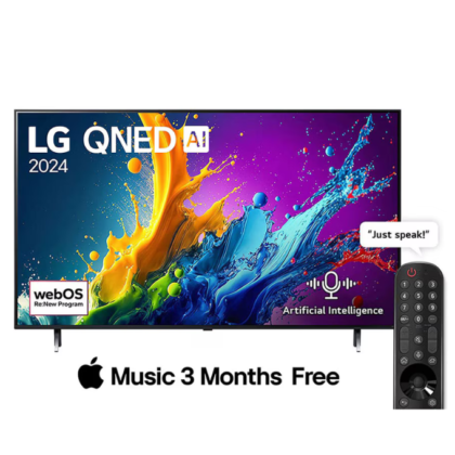 LG 55QNED80T6B 55 Inch QNED AI 4K Smart TV