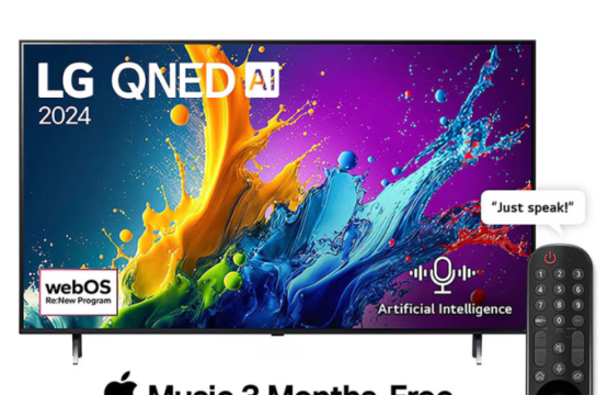 LG 55QNED80T6B 55 Inch QNED AI 4K Smart TV
