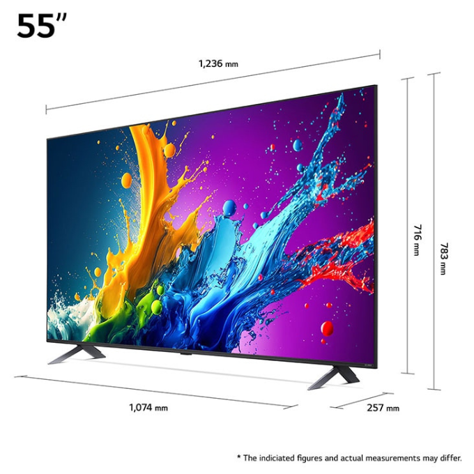 LG 55QNED80T6B 55 Inch QNED AI 4K Smart TV - Image 3